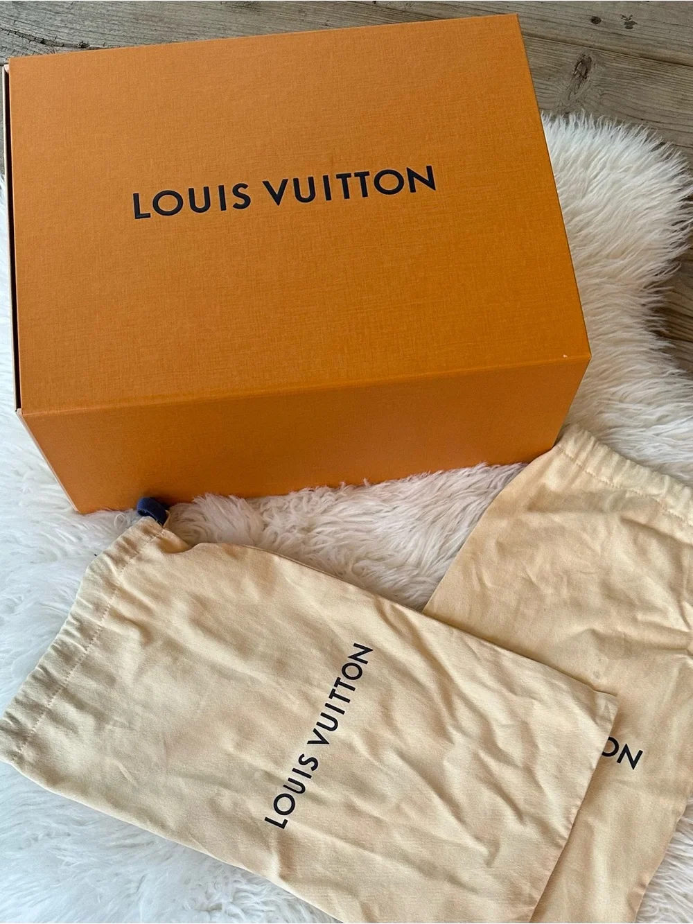 Empty Louis Vuitton Box + 2 Dust Bags